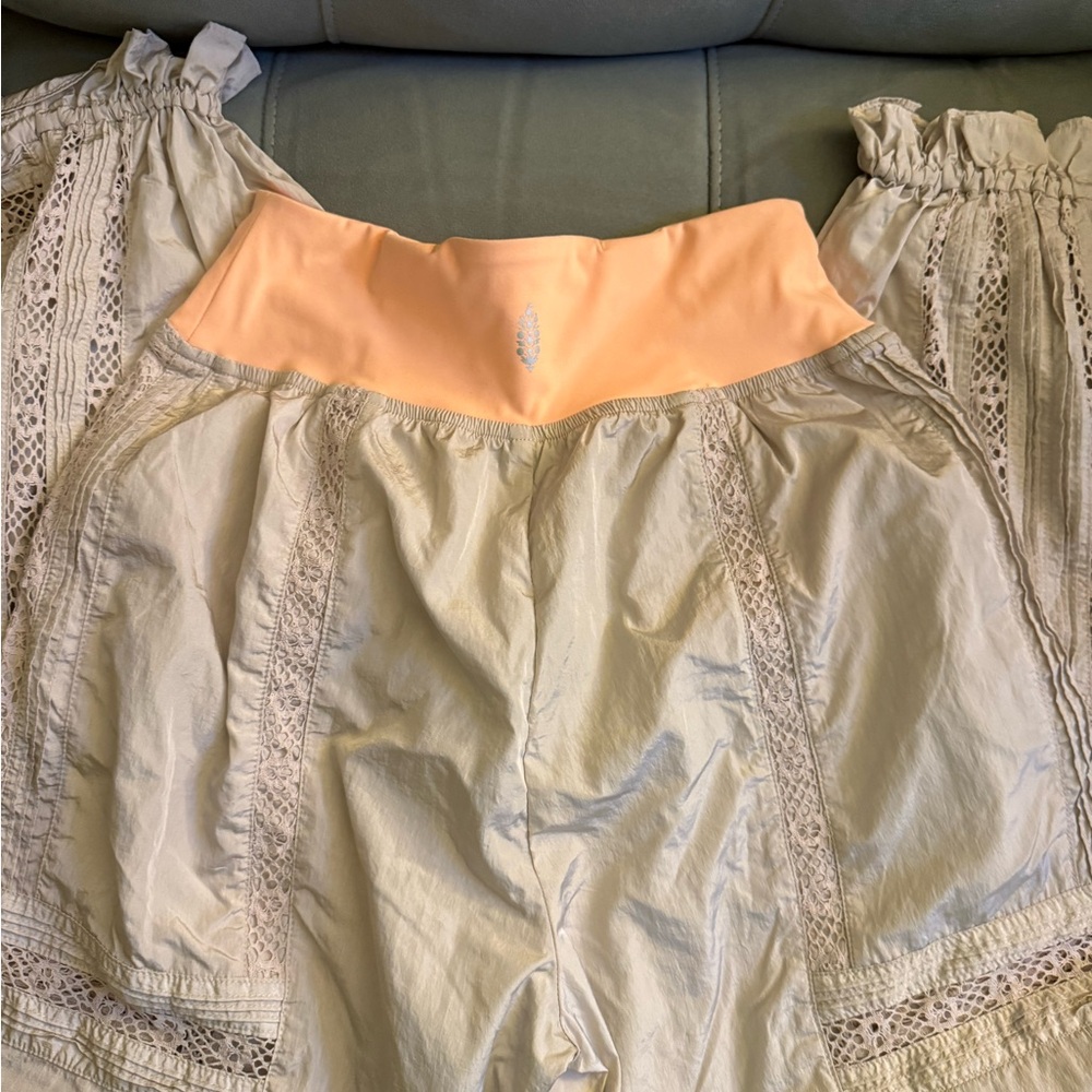 FP Movement by Free People Gray and Peach Track Pants
